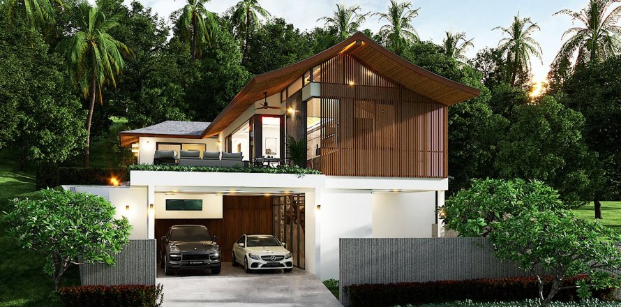 Вилла в Green Hills Villas, Самуй, Таиланд с 4 комнатами  № 161491