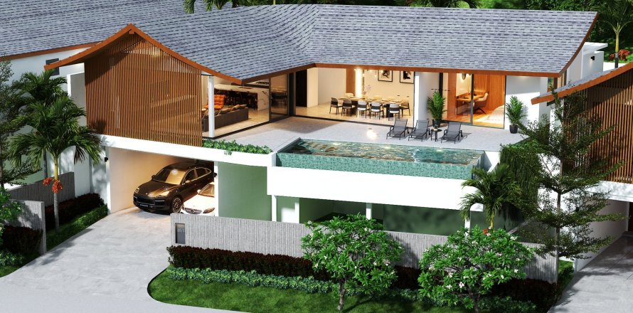 Вилла в Green Hills Villas, Самуй, Таиланд с 4 комнатами  № 161493