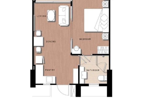 Studio in the Condo in Cha-am, Thailand  № 159116 - photo 23