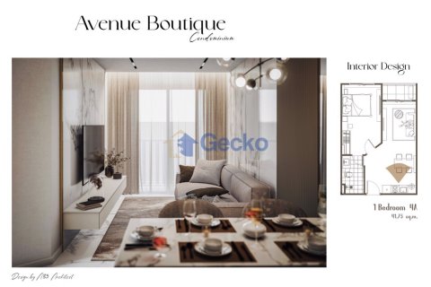 คอนโดมิเนียมในพัทยา, ประเทศไทย, 1 ห้องนอน № 204663 - รูปถ่าย 8