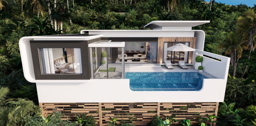 Villa à Ko Samui, Thaïlande 3 chambres № 140082