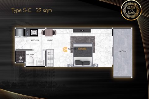 Condo à Pattaya, Thaïlande, 1 chambre  № 175522 - photo 12