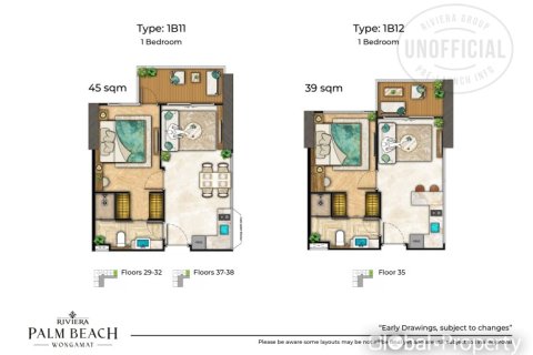 Кондоминиум с 1 спальней в Паттайе, Таиланд № 163955 - фото 16