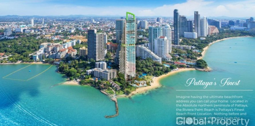 Кондоминиум с 1 спальней в Паттайе, Таиланд № 163955