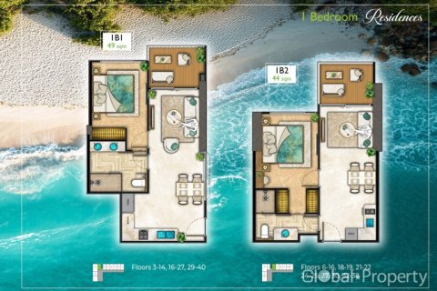 Condo in Pattaya, Thailand, 1 bedroom  № 163955 - photo 26