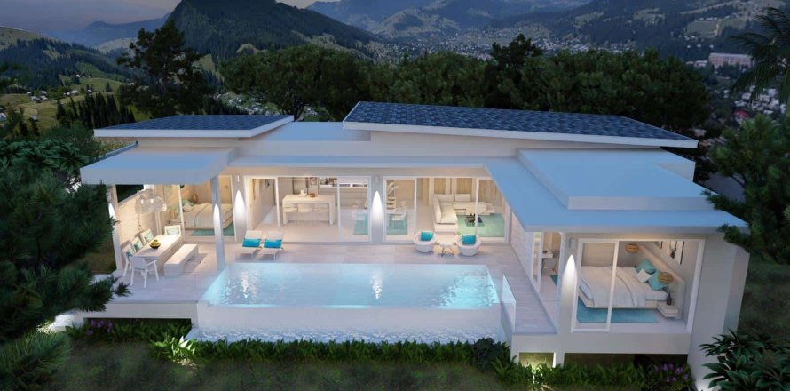Villa à Ko Samui, Thaïlande 3 chambres № 165872
