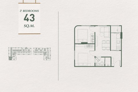 Condo à Bangkok, Thaïlande, 2 chambres  № 166266 - photo 9