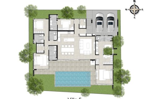 Дом в Самуи, Таиланд с 4 спальнями  № 157344 - фото 15