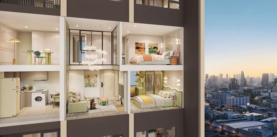 Кондоминиум с 1 спальней в Клонг Тоэй, Бангкок, Таиланд в Xelf  № 144434