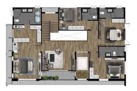 Maison à Bang Kaeo, Thaïlande 5 chambres № 155981 - photo 14