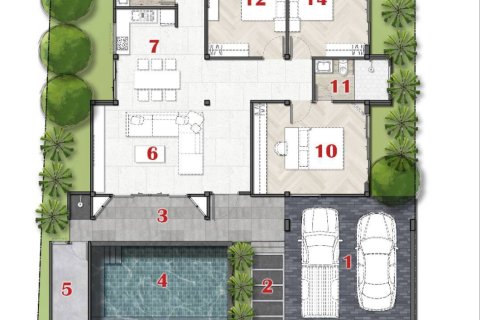 Villa in Phuket, Thailand 3 bedrooms № 169746 - photo 13