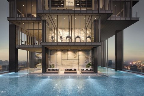 Studio dans le Condo à Watthana, Bangkok, Thaïlande  № 169296 - photo 7