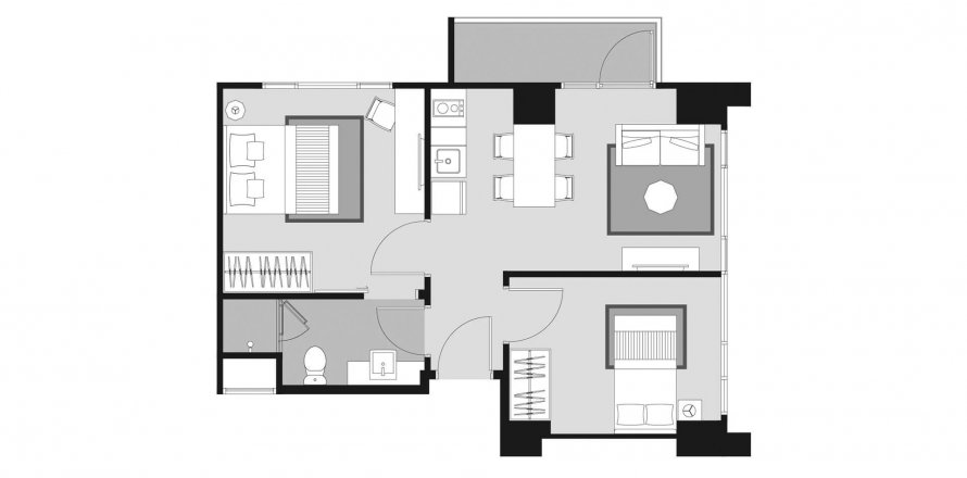 Whizdom Avenue Ratchada - Ladprao à Chatuchak, Bangkok, Thaïlande № 134185 - photo 1