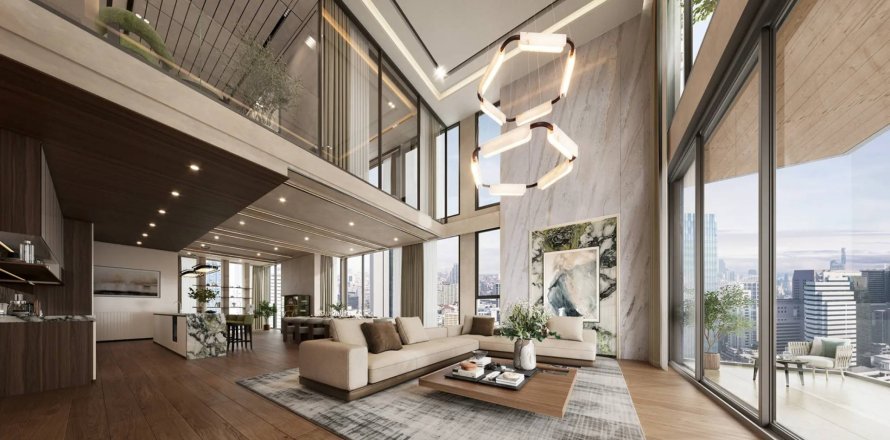 Penthouse à Bangkok, Thaïlande 4 chambres № 180425