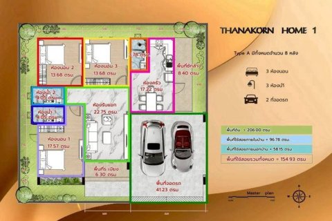 วิลล่าในพัทยา, ประเทศไทย 3 ห้องนอน № 203471 - รูปถ่าย 5