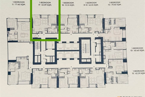 Condo in Bangkok, Thailand, 1 bedroom  № 188600