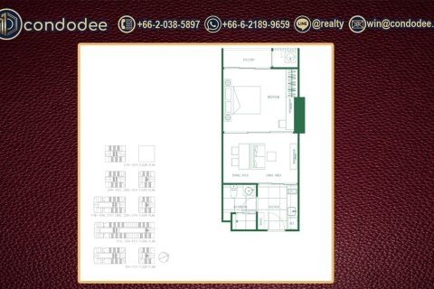 Condo in Bangkok, Thailand, 1 bedroom  № 158895