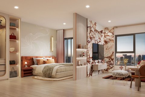 Condo à Huai Khwang, Bangkok, Thaïlande, 2 chambres  № 141012 - photo 1