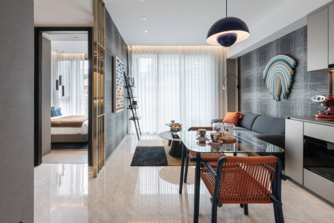 Студия в кондо в Патхум Ване, Бангкок, Таиланд № 141016 - фото 2