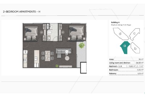 Condo à Rawai, Thaïlande, 2 chambres  № 165082 - photo 25