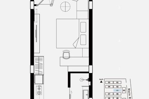 Studio in the Condo in Ko Samui, Thailand  № 140518 - photo 2