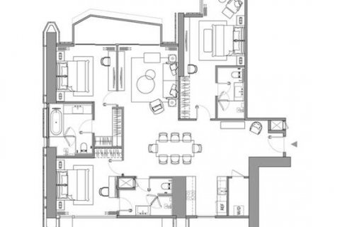 Condo in Bangkok, Thailand, 3 bedrooms  № 144024 - photo 4