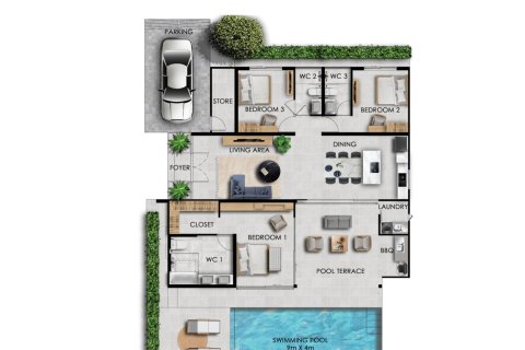 Вилла в Хуа Хине, Таиланд с 3 спальнями № 166760 - фото 24