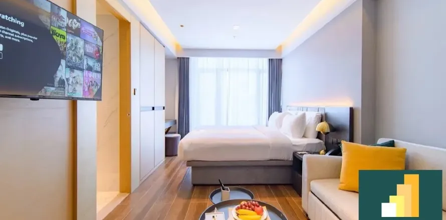 Estudio en el condominio en Pattaya, Tailandia № 210973