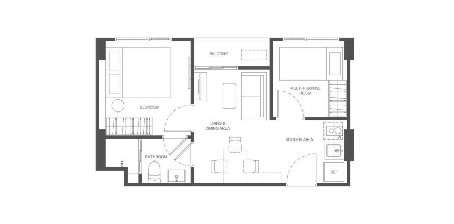ЖК The Base Ratchada 19 в Бангкоке, Таиланд № 169679 - фото 1