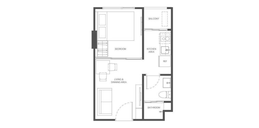 ЖК The Base Ratchada 19 в Бангкоке, Таиланд № 169679 - фото 1