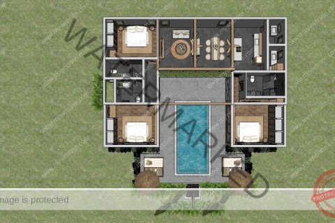 Villa in Ko Samui, Thailand 3 Schlafzimmer № 222211 - Foto 3