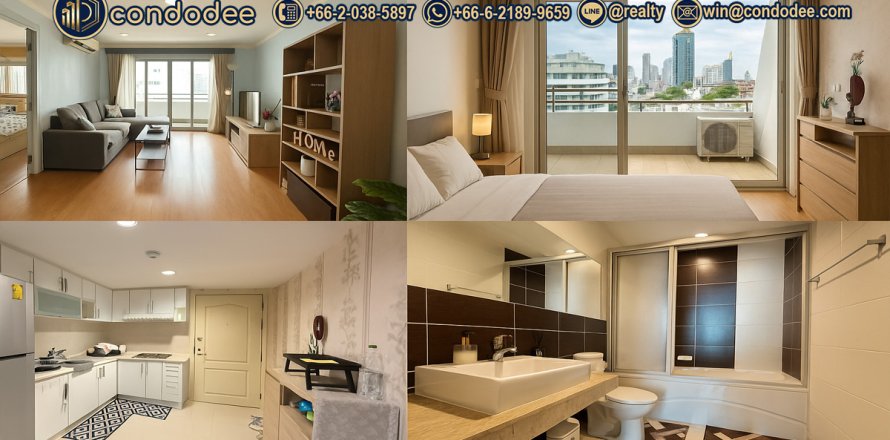 Condo à Watthana, Bangkok, Thaïlande, 2 chambres № 200995