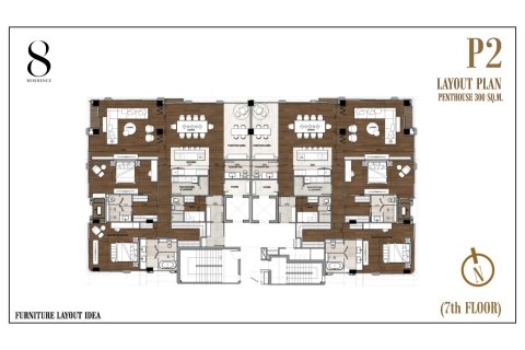 Penthouse à Bangkok, Thaïlande 4 chambres № 165073 - photo 12