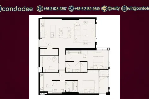 Eigentumswohnung in Sathon, Bangkok, Thailand, 2 Schlafzimmer № 220533 - Foto 4