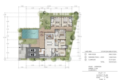 Villa in Bang Lamung, Thailand 4 Schlafzimmer № 222463 - Foto 23