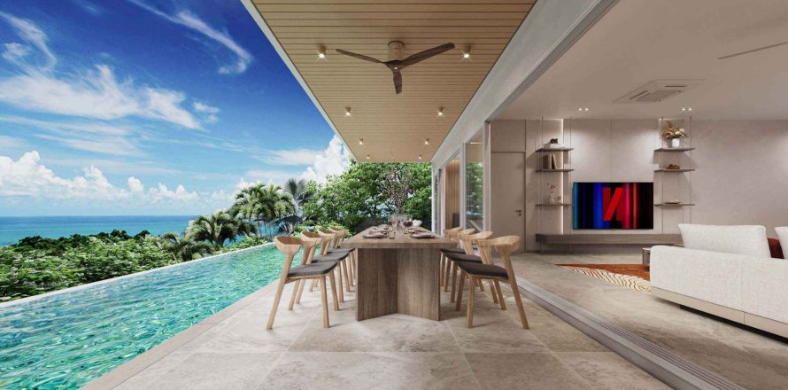 Вилла в Whispering  Waves, Самуй, Таиланд с 5 комнатами  № 161390