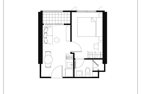 Кондоминиум с 1 спальней в Бангкоке, Таиланд № 165377 - фото 16