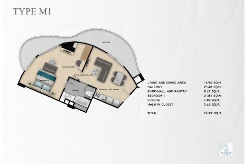 Condo à Rawai, Thaïlande, 1 chambre  № 165684 - photo 16