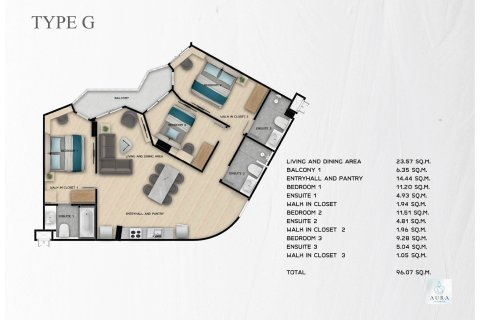 Condo à Rawai, Thaïlande, 3 chambres  № 165681 - photo 2