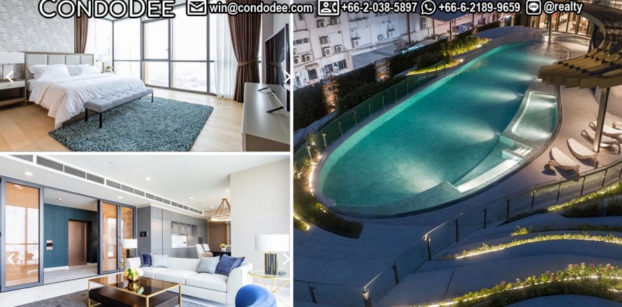 Condo à Watthana, Bangkok, Thaïlande, 2 chambres № 201115