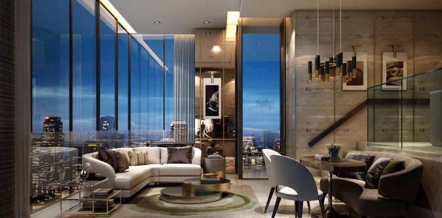 Condo à Bangkok, Thaïlande, 2 chambres  № 166937