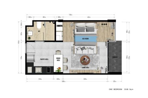 Wohnung in Karon, Thailand 1 Schlafzimmer № 223352 - Foto 2