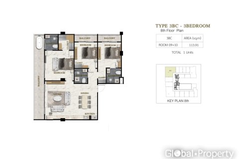 Condo in Pattaya, Thailand, 3 bedrooms  № 177815 - photo 17