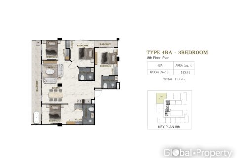 Condo in Pattaya, Thailand, 3 bedrooms  № 177815 - photo 19
