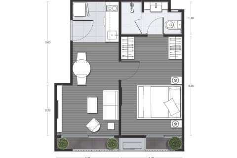 Condo in Bangkok, Thailand, 1 bedroom  № 165155 - photo 11