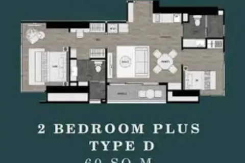 Condo in Pattaya, Thailand, 2 bedrooms  № 137658 - photo 17