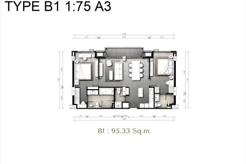 Condo à Pattaya, Thaïlande, 2 chambres  № 165627 - photo 25