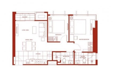 Кондоминиум с 2 спальнями в Ратчатхеви, Бангкок, Таиланд № 141441 - фото 12