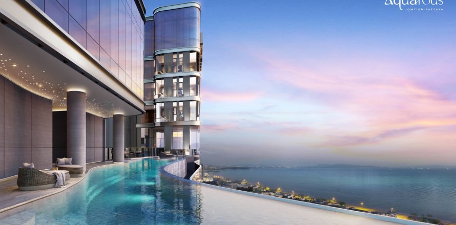 Condo à Pattaya, Thaïlande, 2 chambres  № 165544