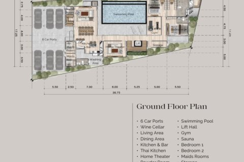 Дом в Паттайе, Таиланд с 6 спальнями  № 163983 - фото 17